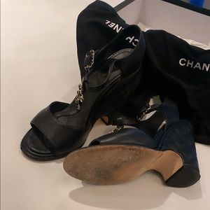 Chanel sandals used with the box and dust bag